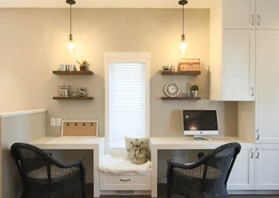 A beautiful addition to a small space, adding a "command" centre can help you organize your home.