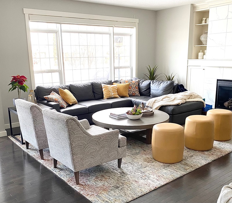 Furniture And Decor Calgary. Image-of-living-room-with-furniture-such-as-couches-sofas-table-sitting-on-rug-Creative-Home-Decorating-Calgary